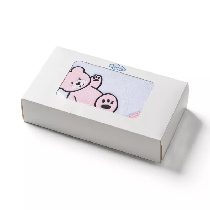 Kapuzenbadetuch und Waschhandschuh für Mädchen