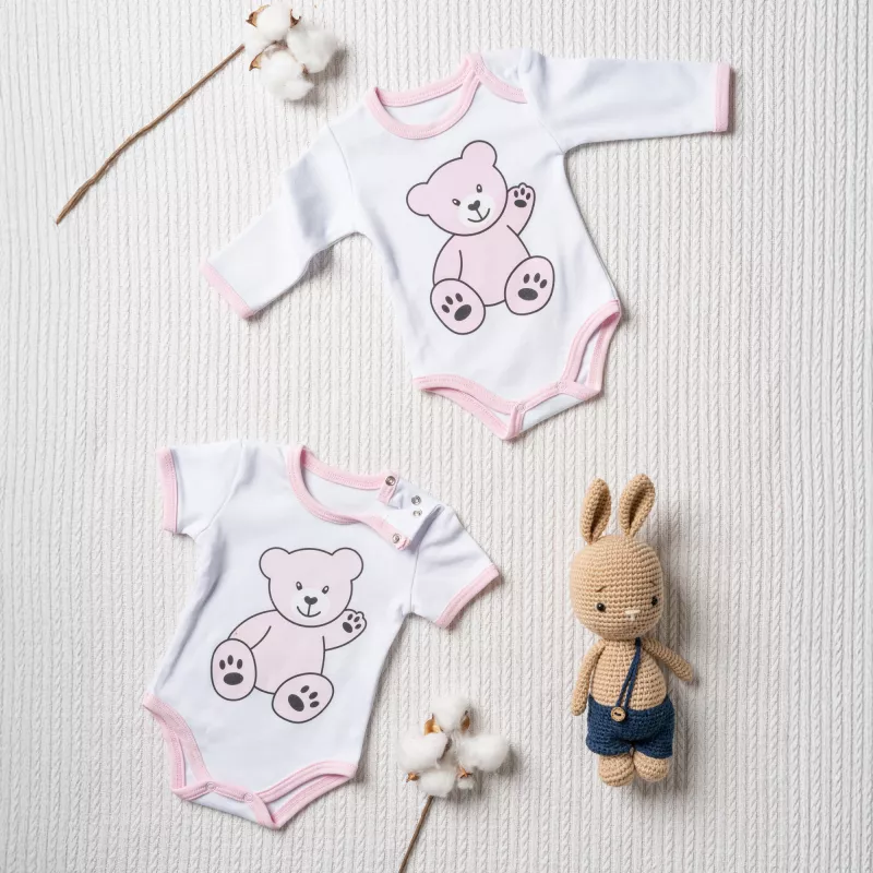 Body kurzärmelig - Body langärmelig für Mädchen