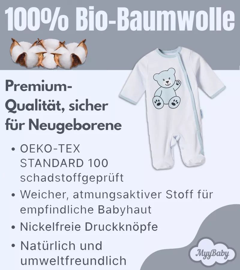 Strampler-Set mit Cardigan für Jungen