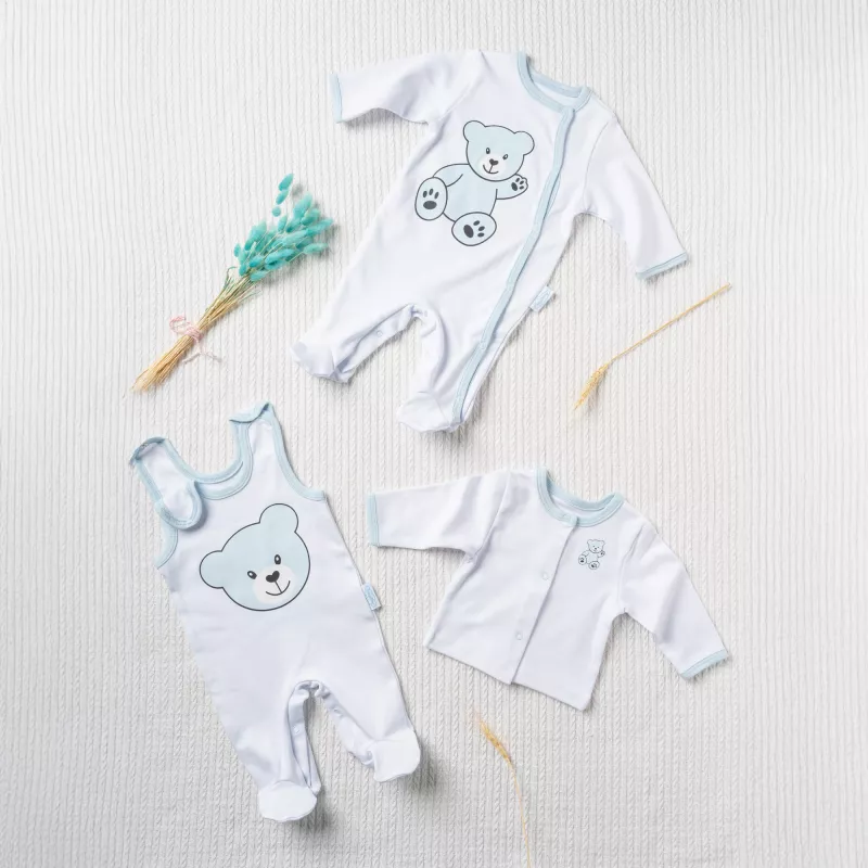 Strampler-Set mit Cardigan für Jungen