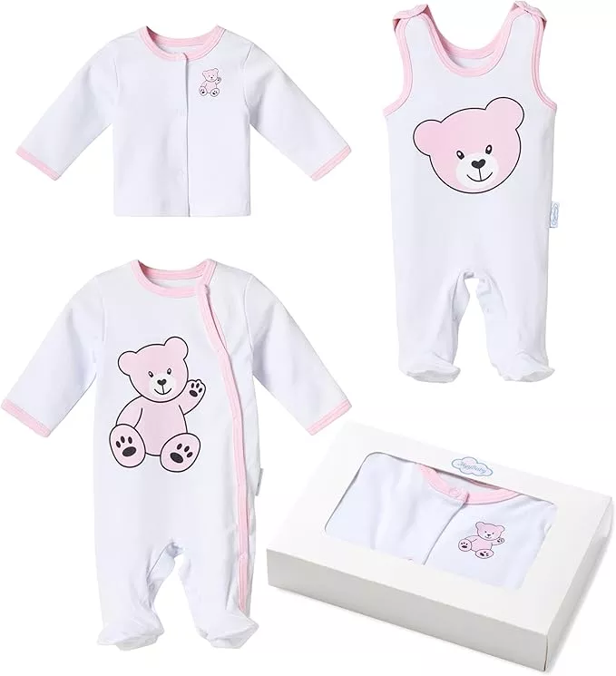 Strampler-Set mit Cardigan für Mädchen