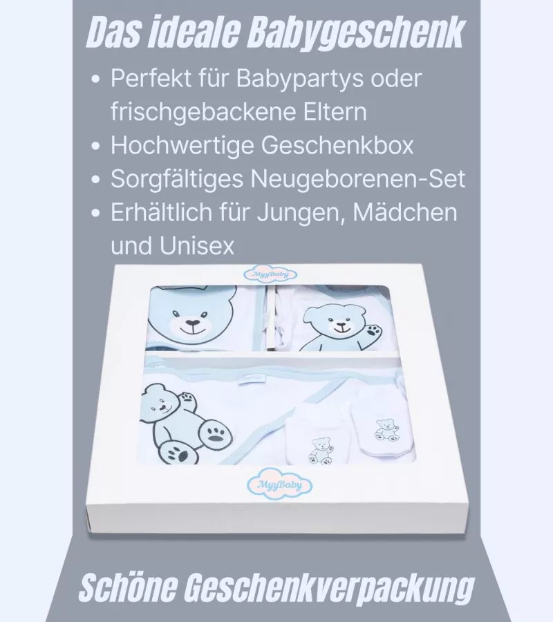 Neugeborenen Set, Erstausstattung Baby Kleidung, Geschenkset. für Jungen