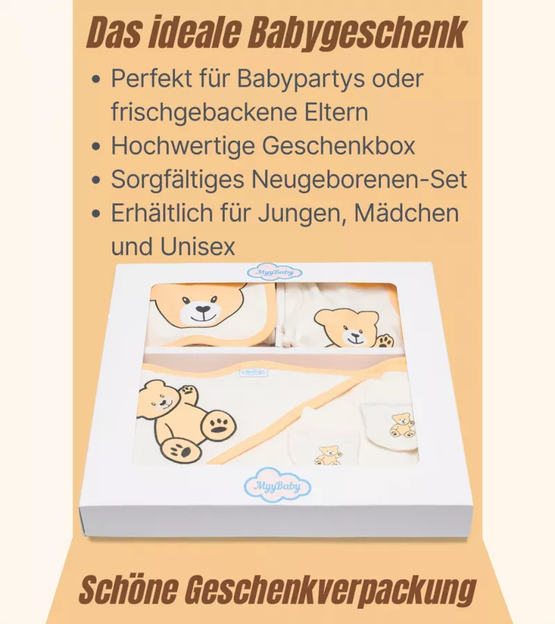 Neugeborenen Set, Erstausstattung Baby Kleidung, Geschenkset. für Neutral